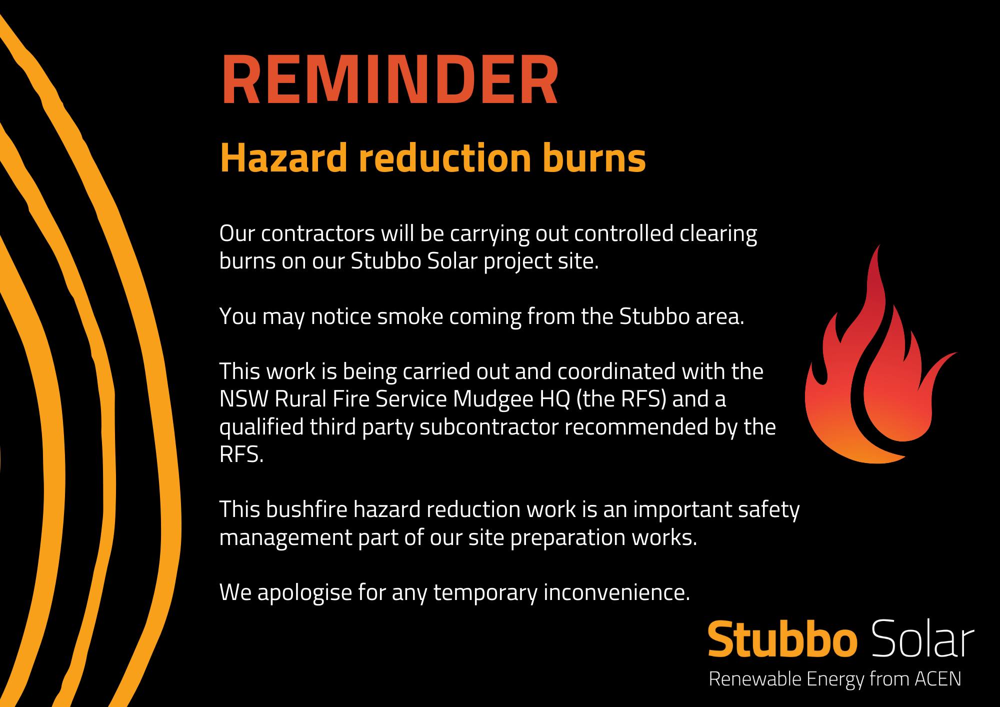 Hazard Reduction Burns Notification Acen Australia